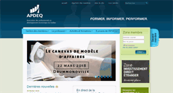 Desktop Screenshot of apdeq.qc.ca